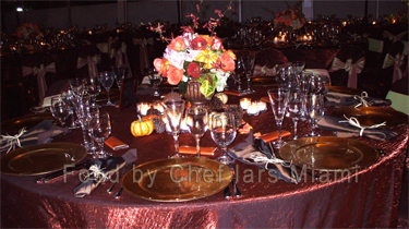 Food by Chef Lars in Miami, Chef Lars trained in Sweden as a chef, gaining international experience (in every aspect of Deluxe wedding catering) in Spain, Sweden, USA, Germany, UK, Italy and France. This gained him vast experience in European deluxe catering service. Chef Lars has a wide experience in servicing events Inside as well Outside. His professional Catering team and him will exquisitely service a small private dinner to a large corporate party 