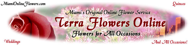 Terra Flowers of Miami, offers the best, centerpieces arrangements, exclusive bouquets, candelabras in Miami .. to your Miami Perfect Wedding...