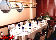 Monty's offers Luxurious and Elegant accommodations for weddings, special parties, and important social events...