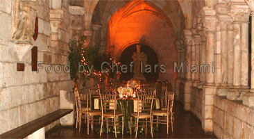 Food by Chef Lars in Miami, Chef Lars trained in Sweden as a chef, gaining international experience (in every aspect of Deluxe wedding catering) in Spain, Sweden, USA, Germany, UK, Italy and France. This gained him vast experience in European deluxe catering service. Chef Lars has a wide experience in servicing events Inside as well Outside. His professional Catering team and him will exquisitely service a small private dinner to a large corporate party 